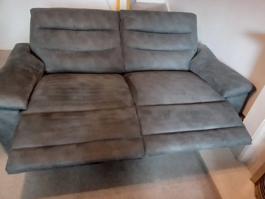 Oak Furniture Land 3 seater recliner sofa 10 months old in Excellent condition X2