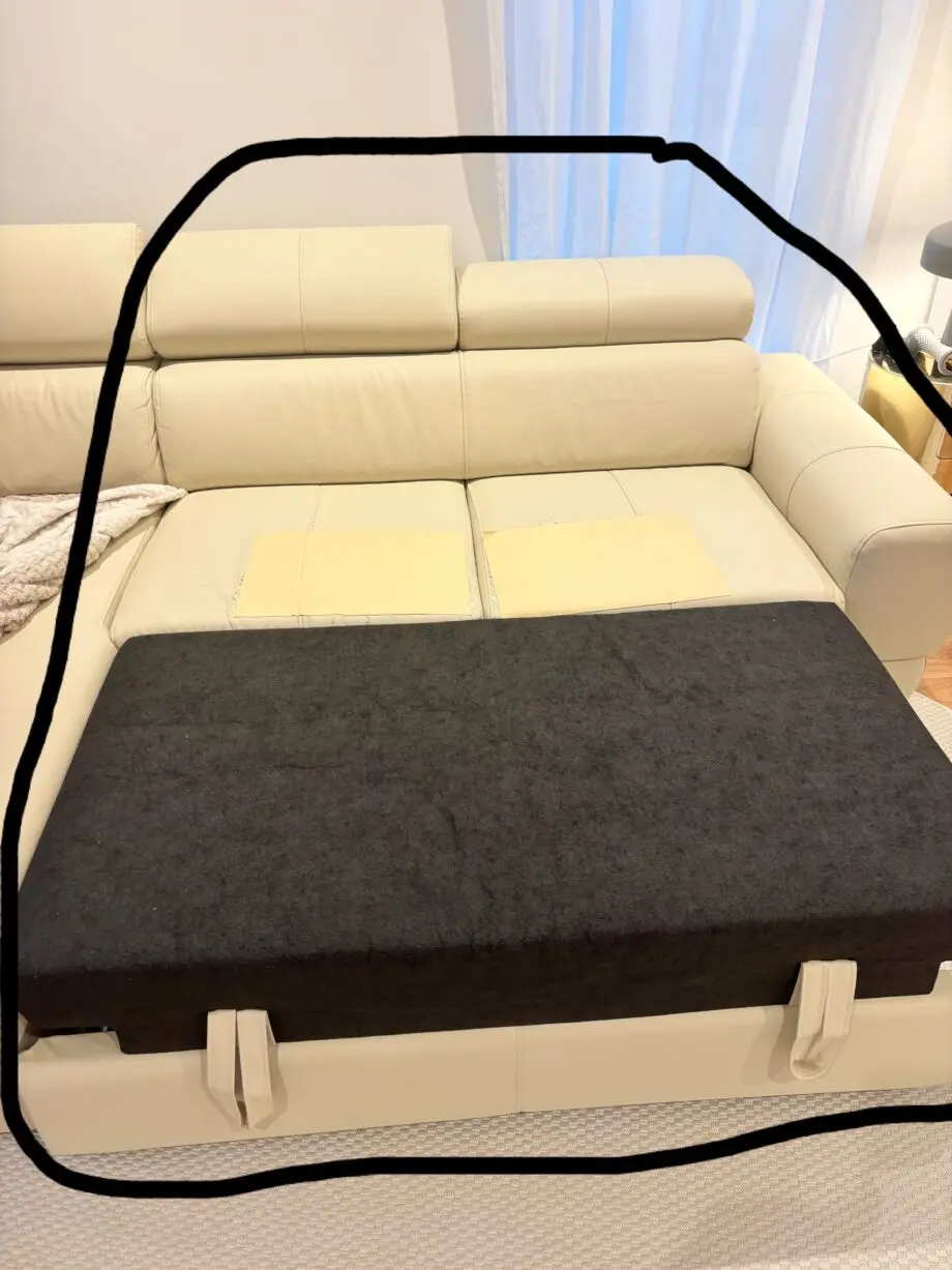 amazon cream sofa bed