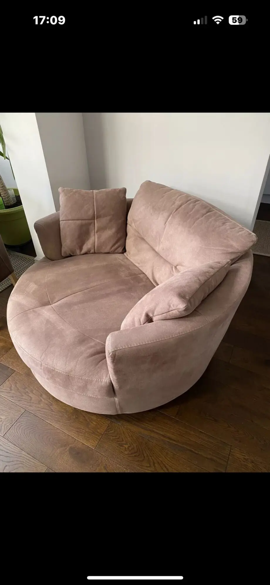 Swivel Italian leather