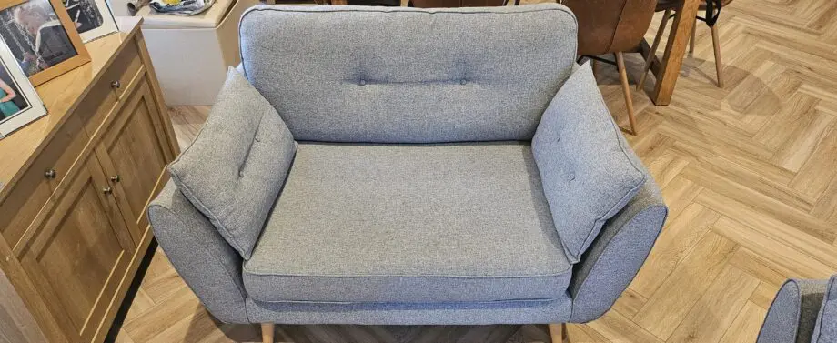 French Connection 3 piece suite and footstool