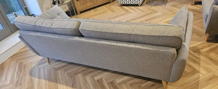 French Connection 3 piece suite and footstool