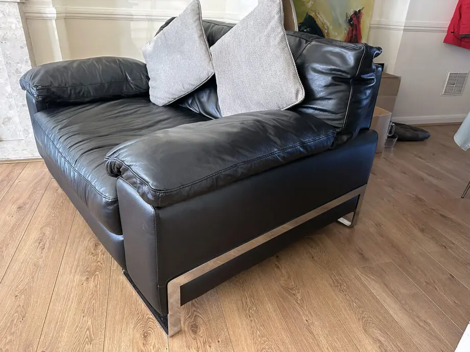 Dark Brown Modern Sofa Set