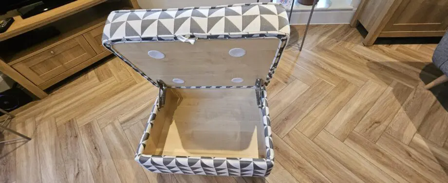 French Connection 3 piece suite and footstool