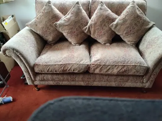 2 and 3 seater settes, Burghley Parker Knoll, in antique patterned fabric