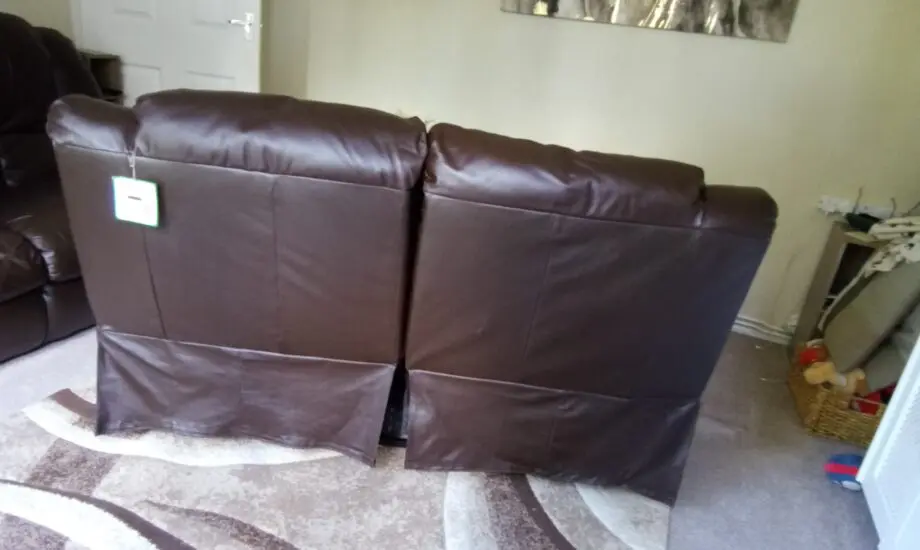 Real Leather Reclining sofa set