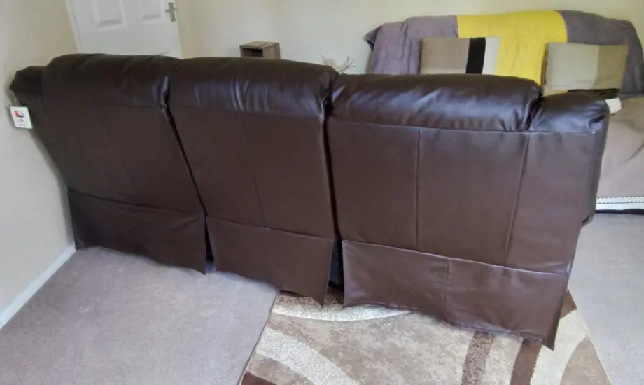 Real Leather Reclining sofa set