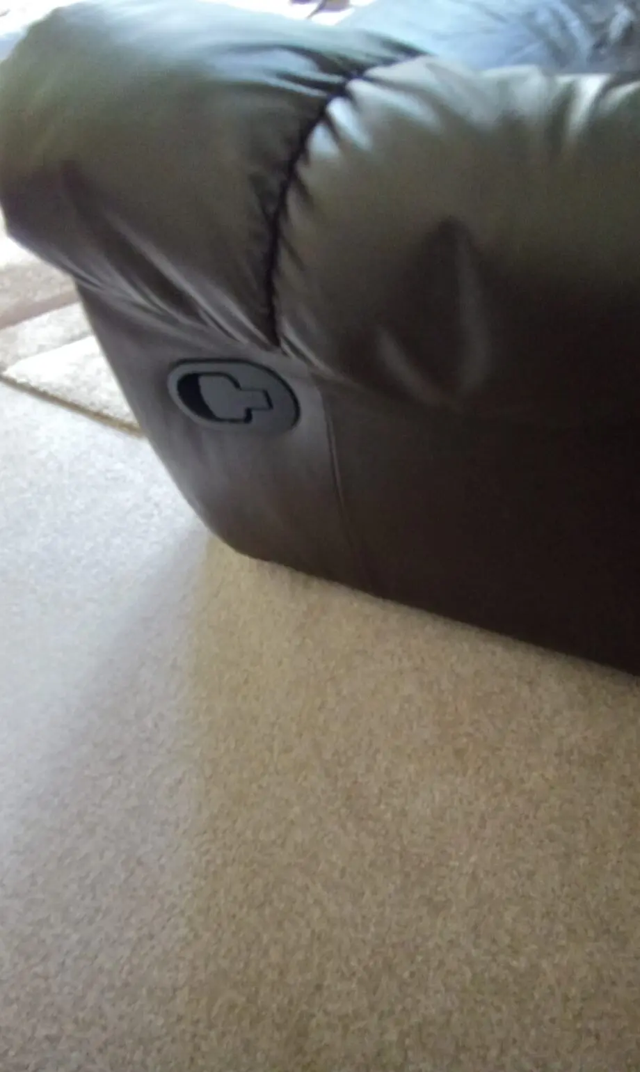 Real Leather Reclining sofa set