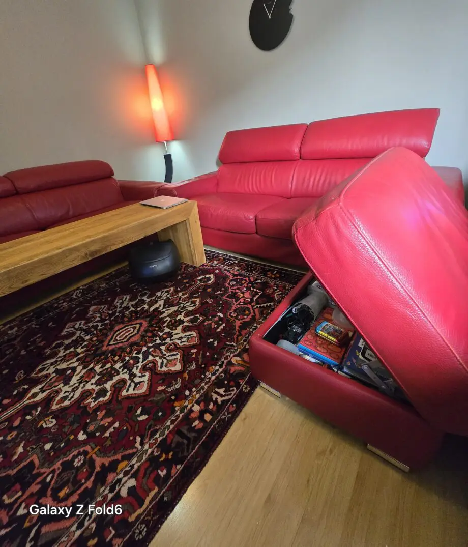 DFS leather sofa and sofa bed