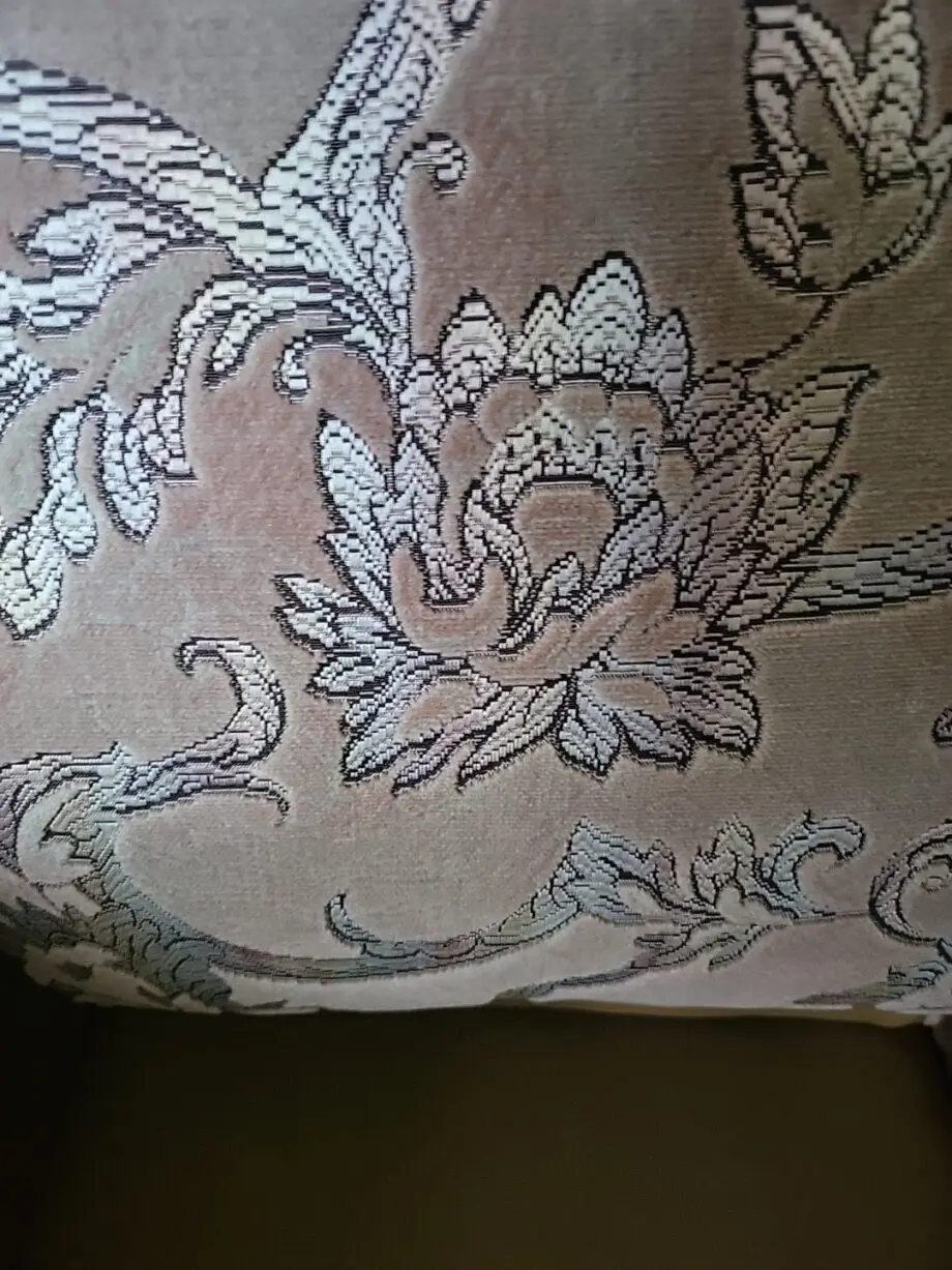 Mink colour with blueish, pinkish pattern