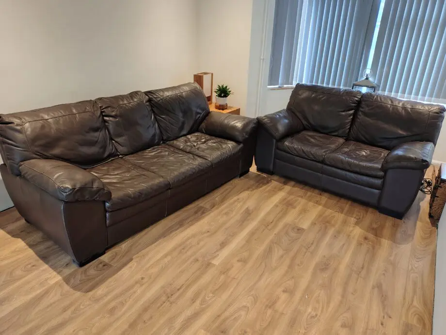 DFS Dark Brown Leather Set