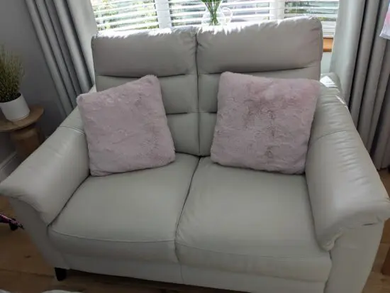 Leather sofa set