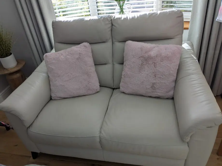 Leather sofa set