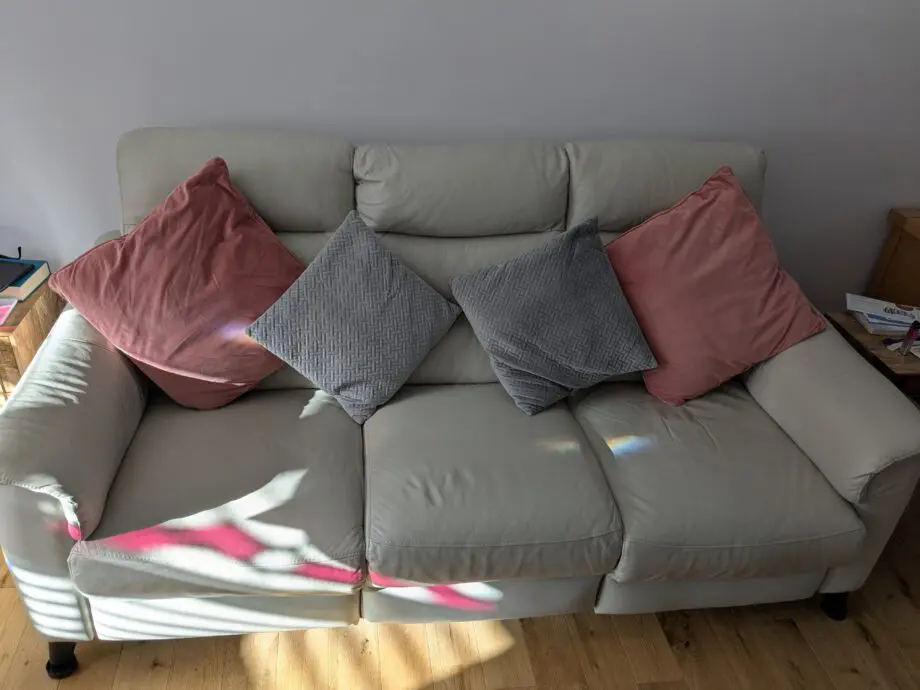 Leather sofa set