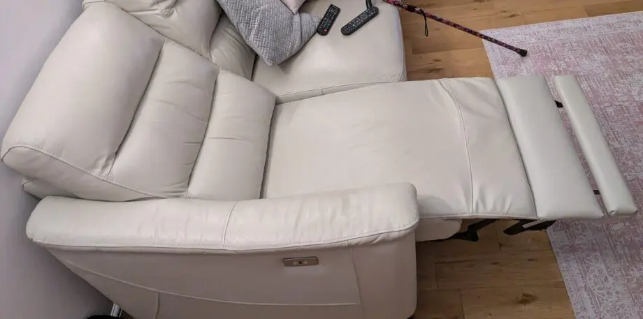 Leather sofa set