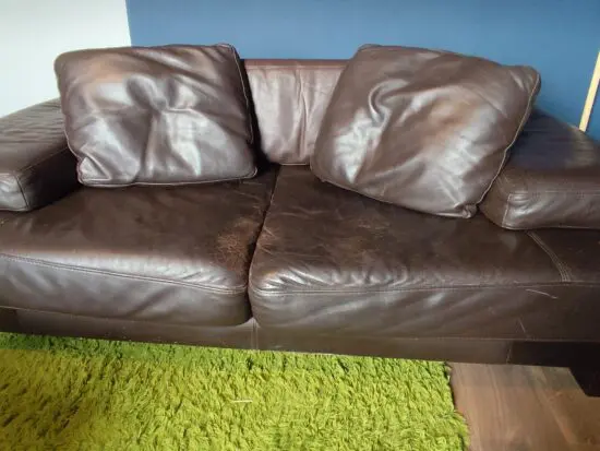 NewTrend Concepts Itialia, handmade leather sofa dark chocolate brown.