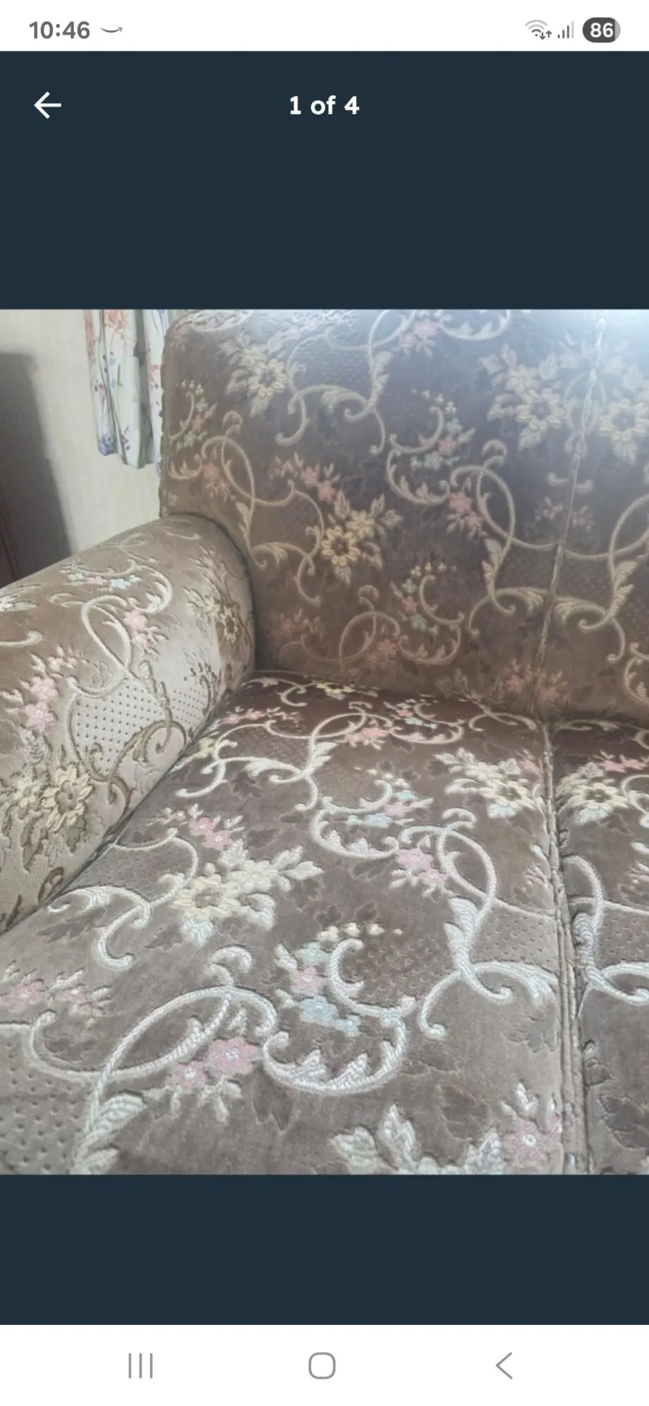 Large solid 'Hampton' 3 seater settee