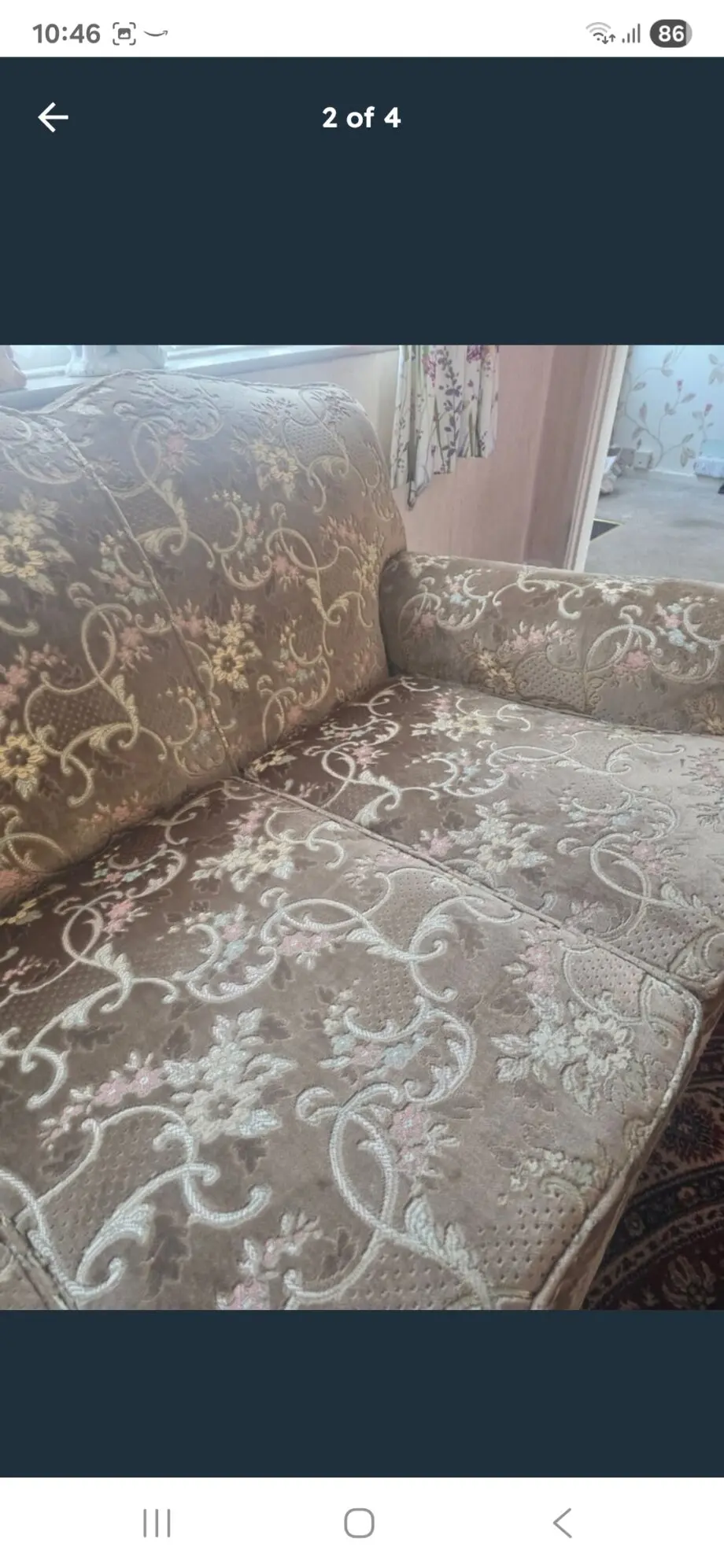Large solid 'Hampton' 3 seater settee
