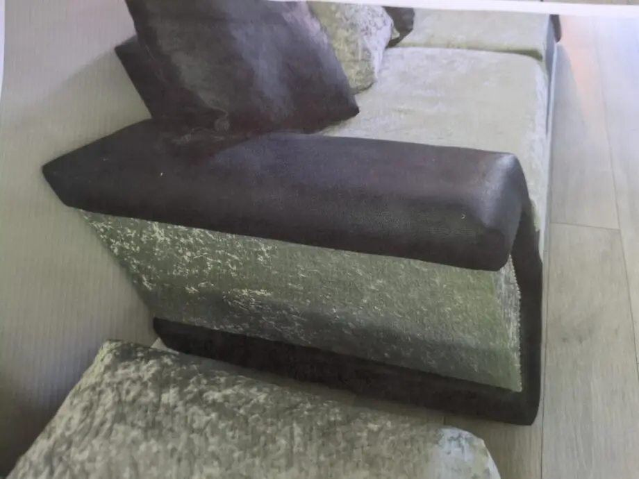 Black and silver sofa set