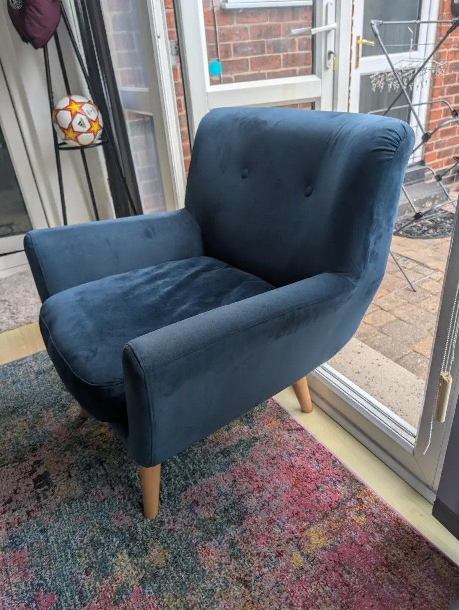DFS Accent Chair Navy blue