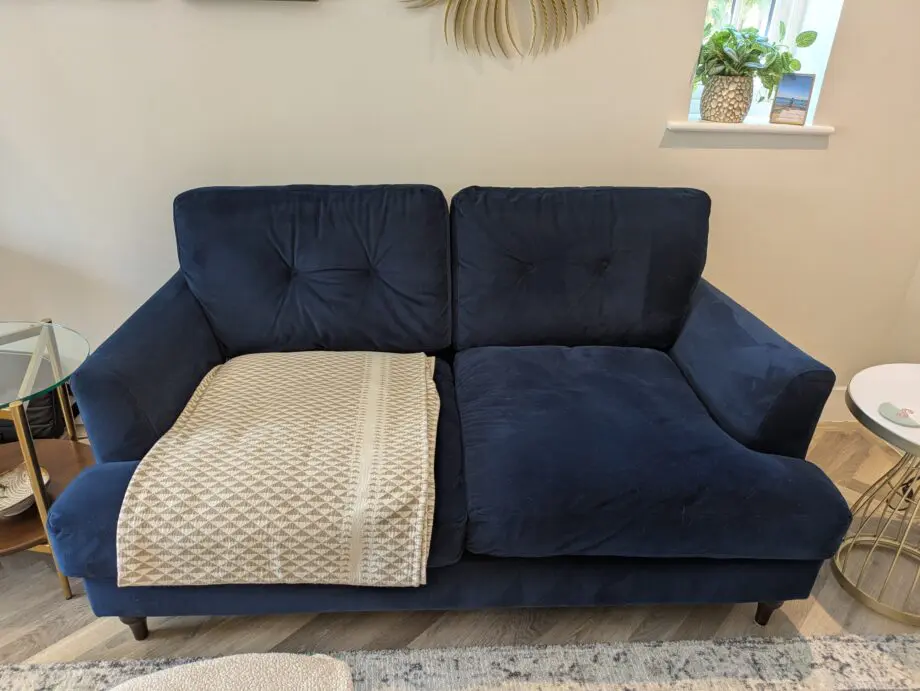 DFS Joules Patterdale Velvet 2 seater sofa