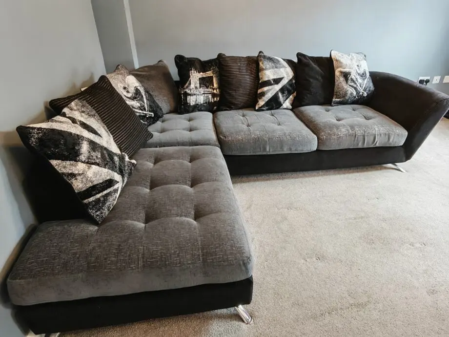 Sofology black/grey sofa L shape