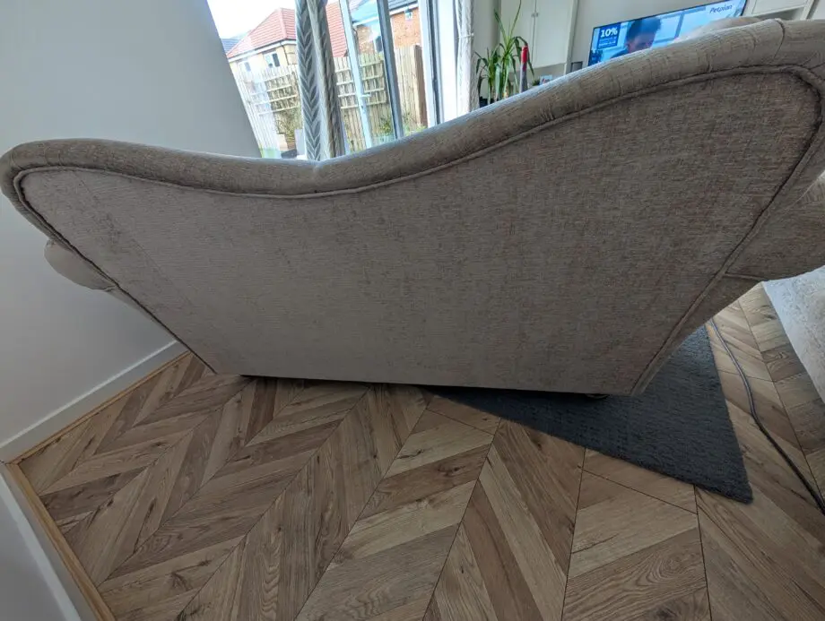 Beige Oatmeal Victorian Style Sofa