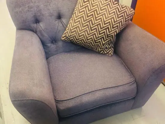Furniture village matching 3 seater sofa with armchair plus scatter cushions
