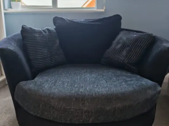 Sofology swivel cuddler chair