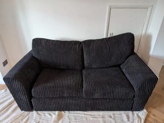 DFS Black Barkley 2 Seater sofa bed