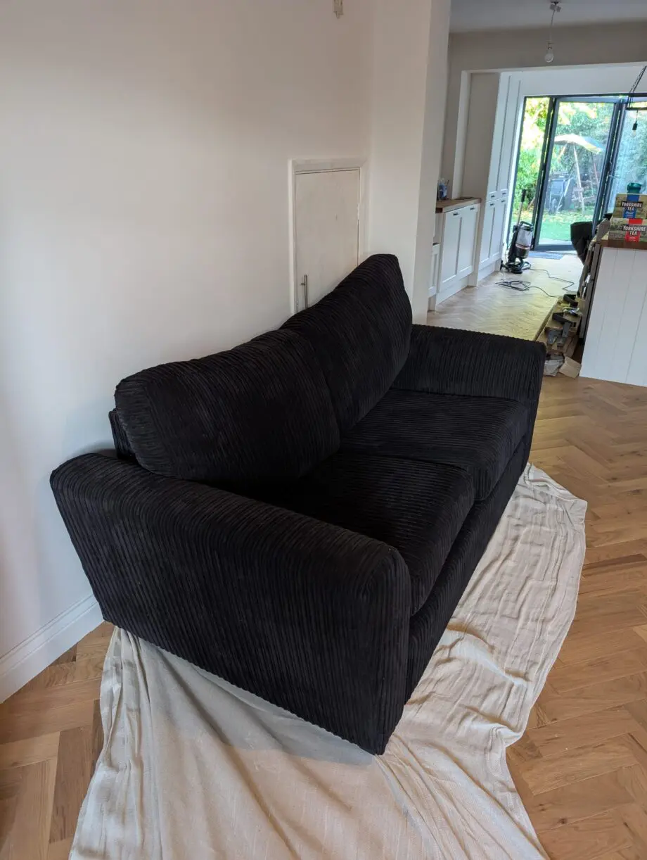 DFS Black Barkley 2 Seater sofa bed