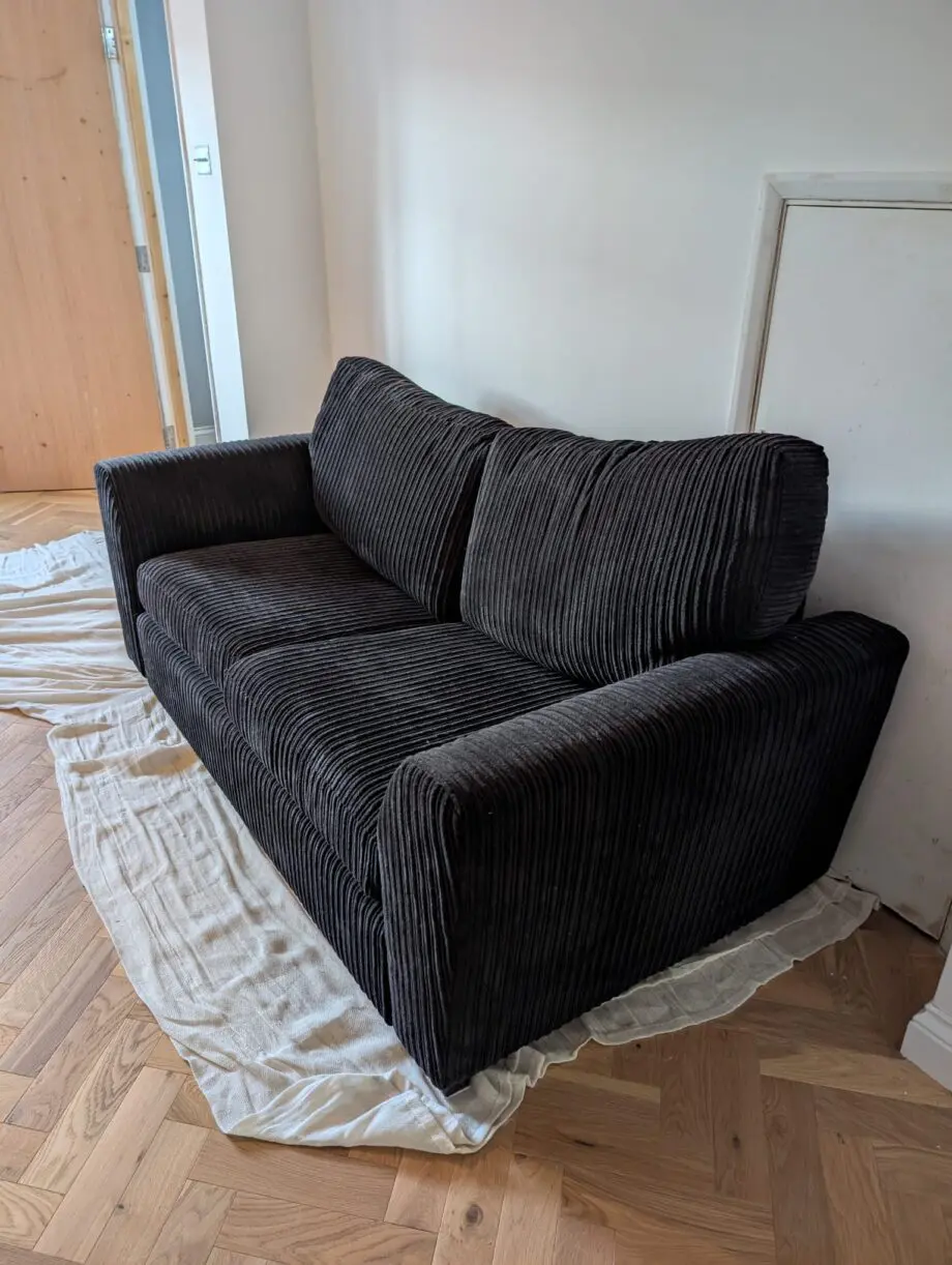 DFS Black Barkley 2 Seater sofa bed