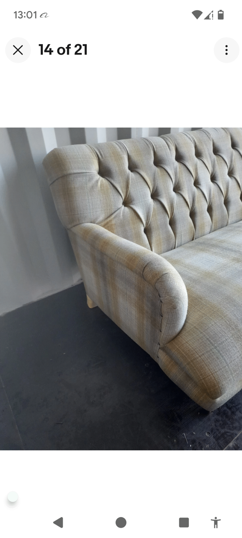 Oswald and Pablo tartan chesterfield sofa