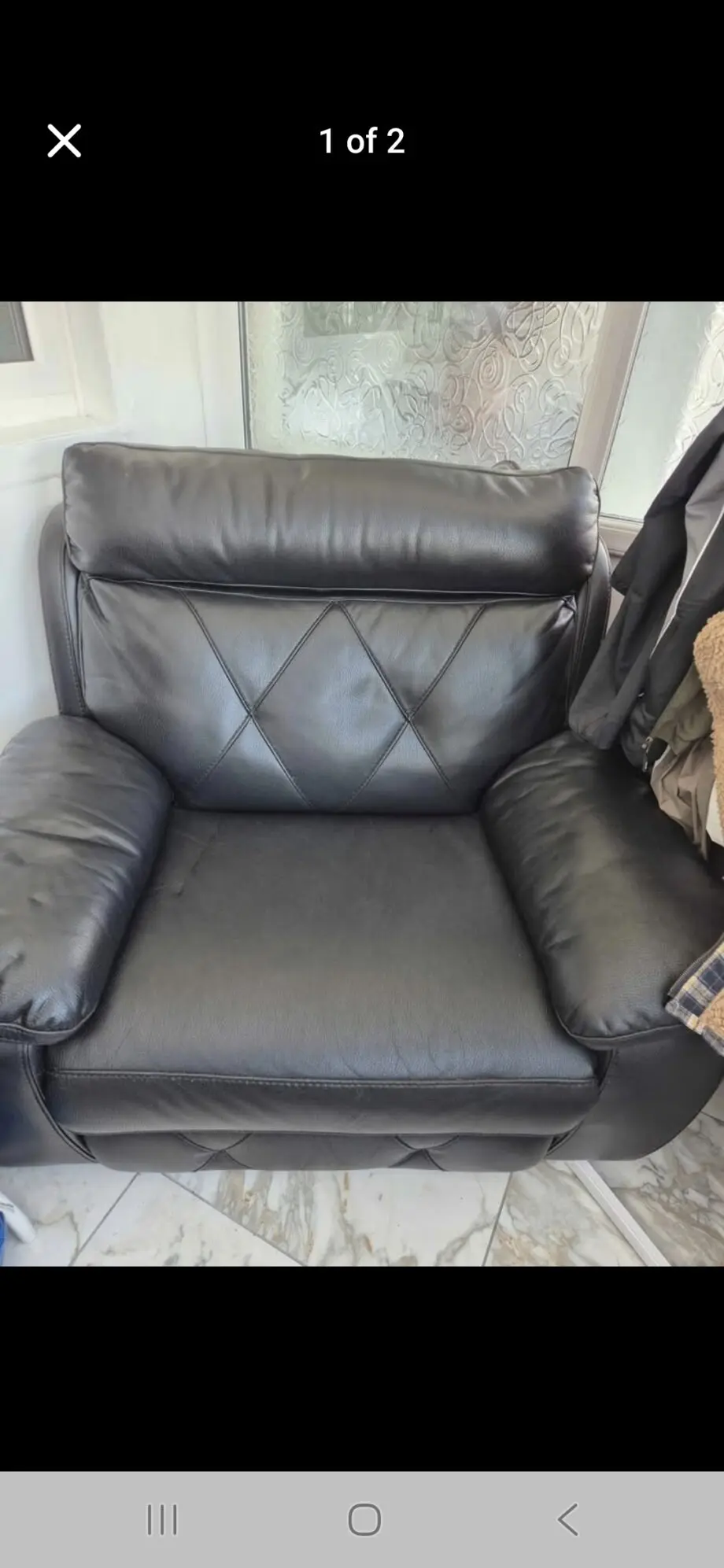 Scs recliner chair black