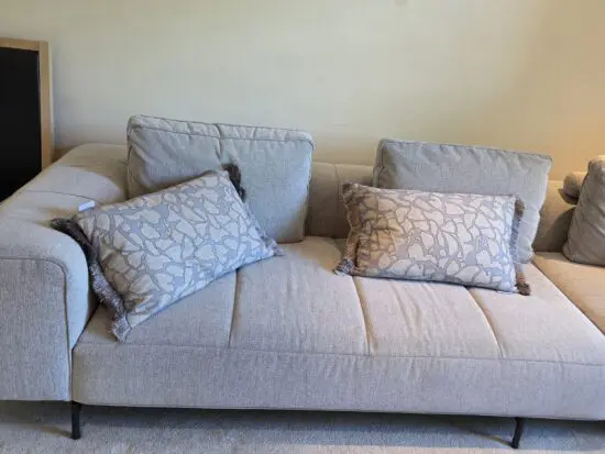 Light blue corner sofa from BO CONCEPT designer company.