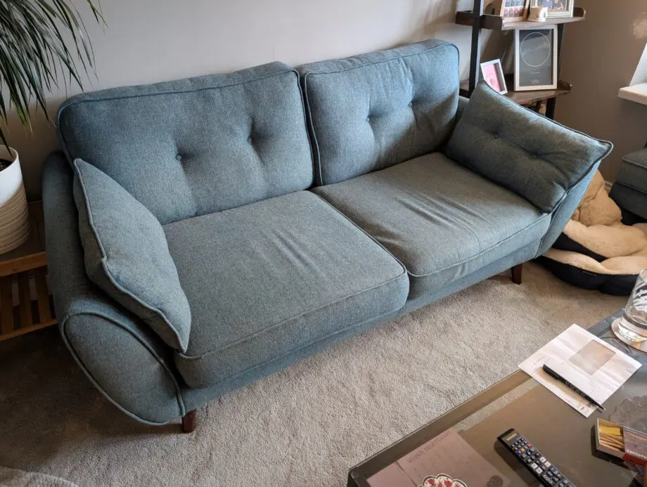 DFS French Connection Zinc 3 Seater Sofa in Teal