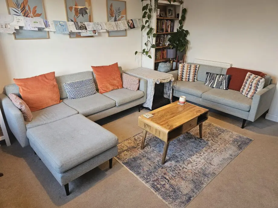 Swyft Model 1 Seaglass 3 Seater Chaise and 2 Seater set