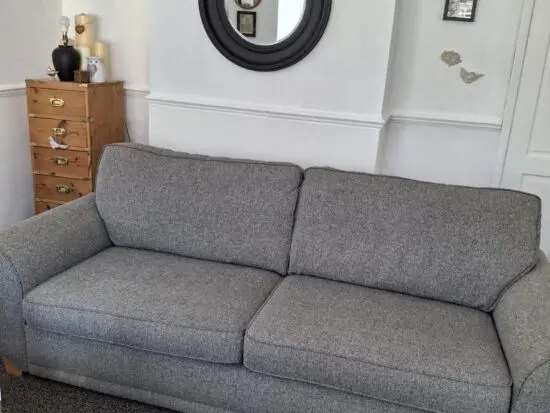 GREY LARGE FABRIC SOFA
