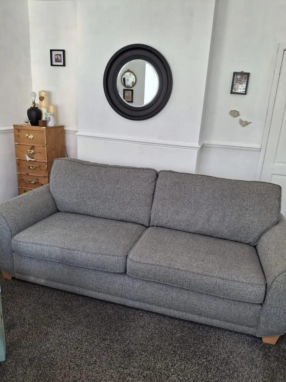 GREY LARGE FABRIC SOFA