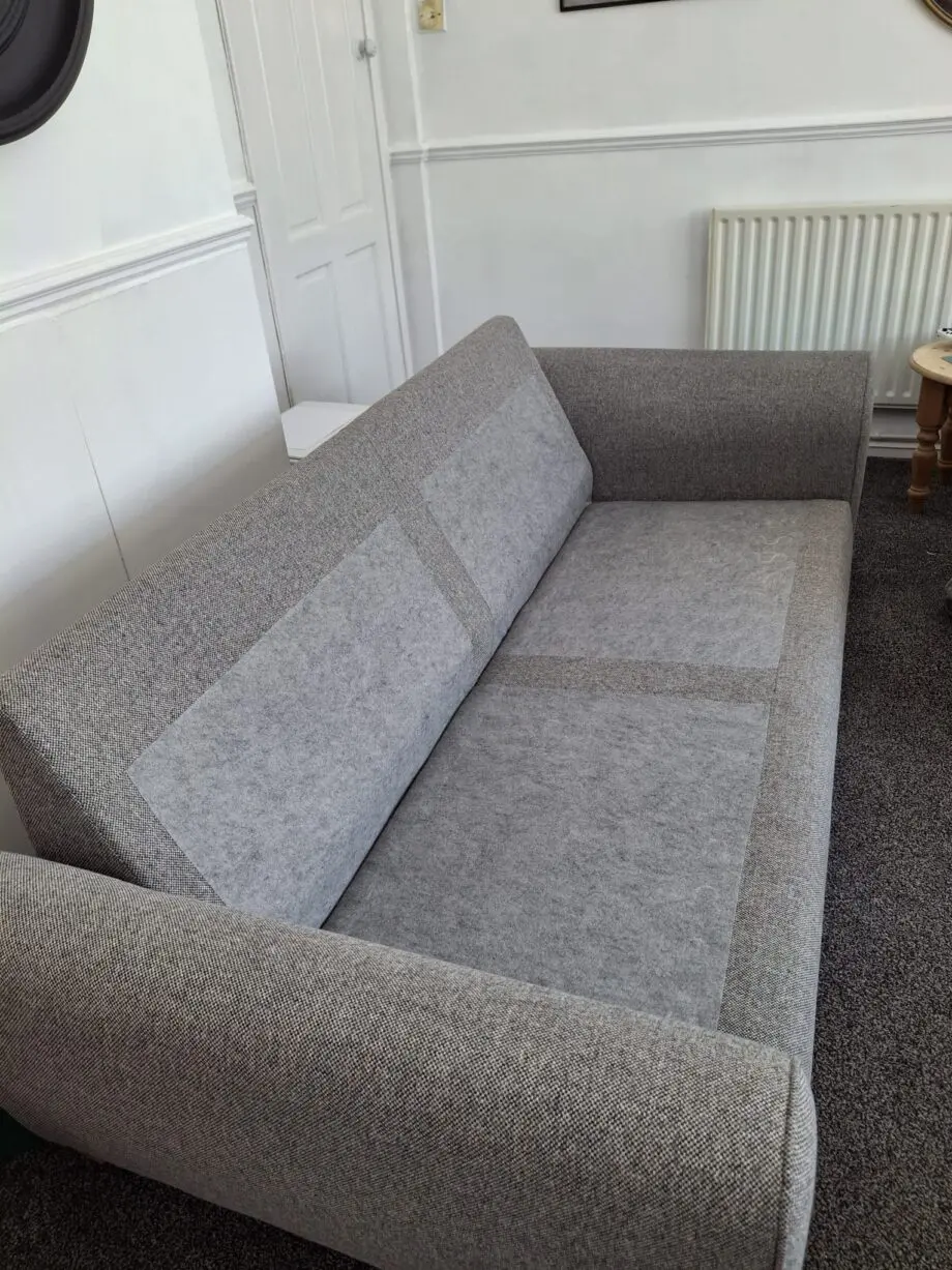 GREY LARGE FABRIC SOFA