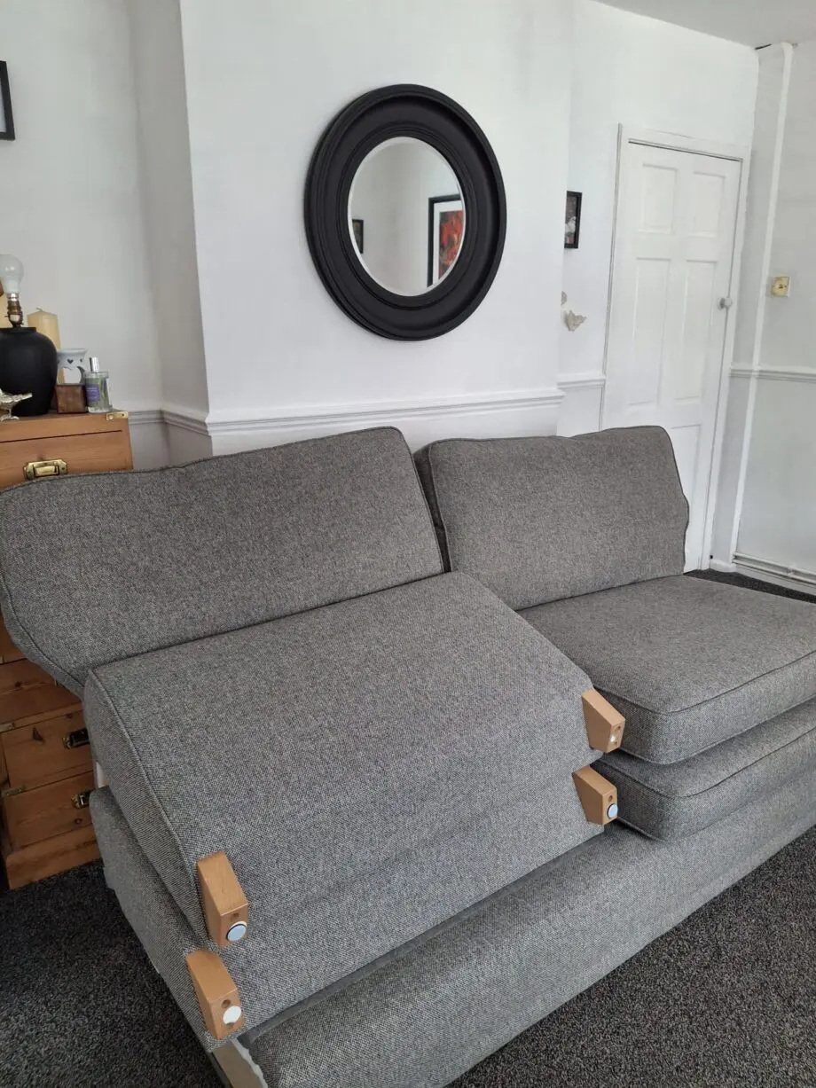 GREY LARGE FABRIC SOFA