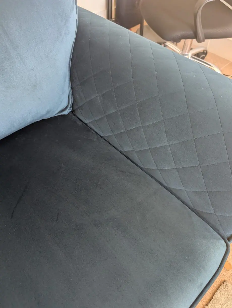 DFS Blue Orka Two Seater Deluxe Sofa Bed