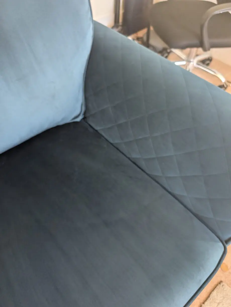 DFS Blue Orka Two Seater Deluxe Sofa Bed