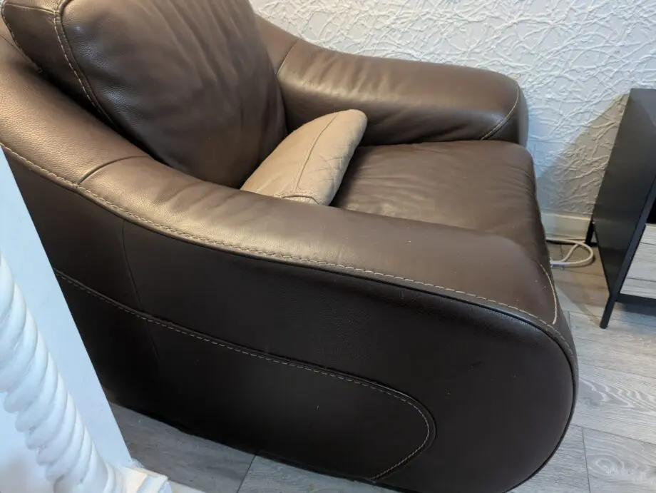 Brown Leather Sofa