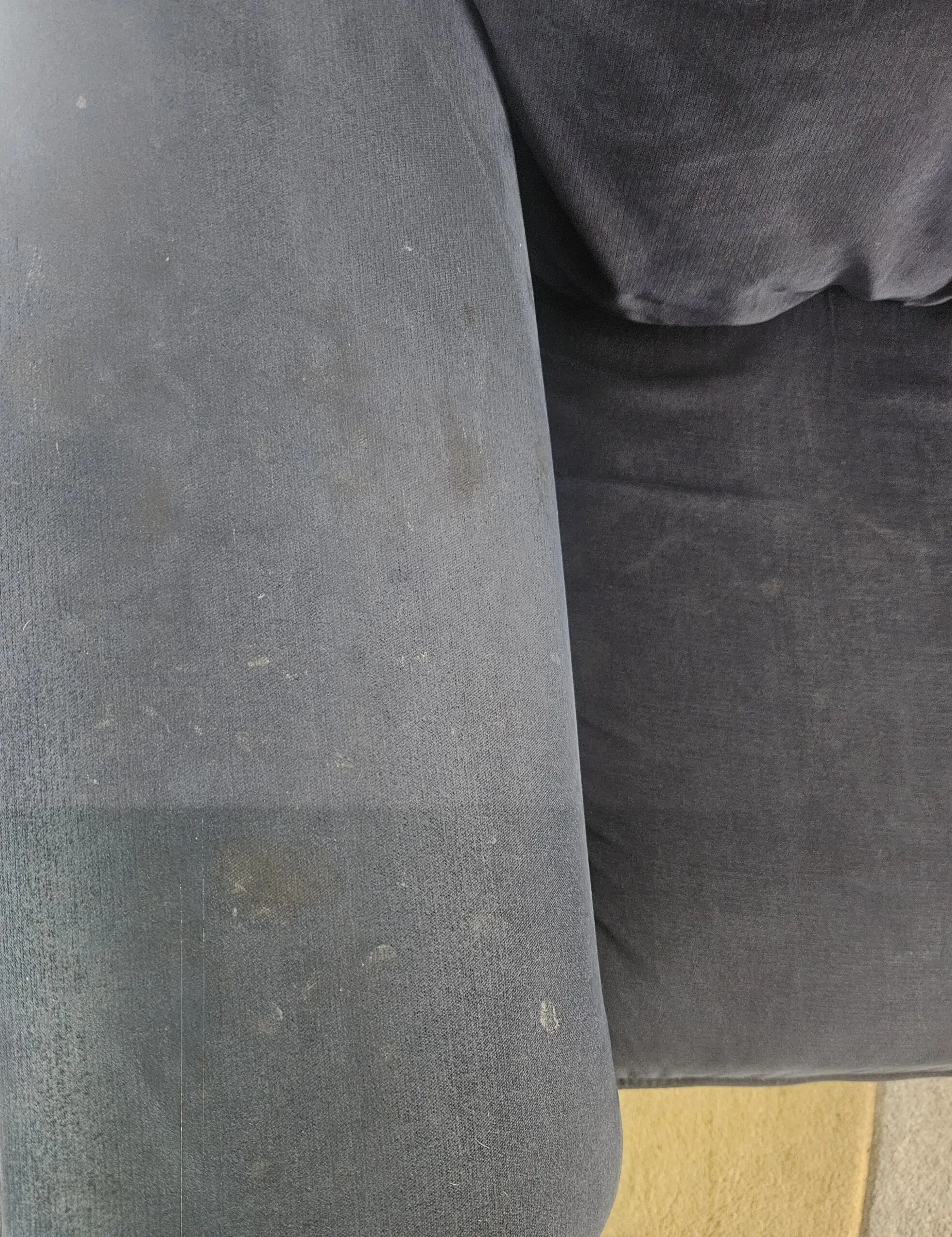 Navy blue 4 seater sofa with scatterback from Very