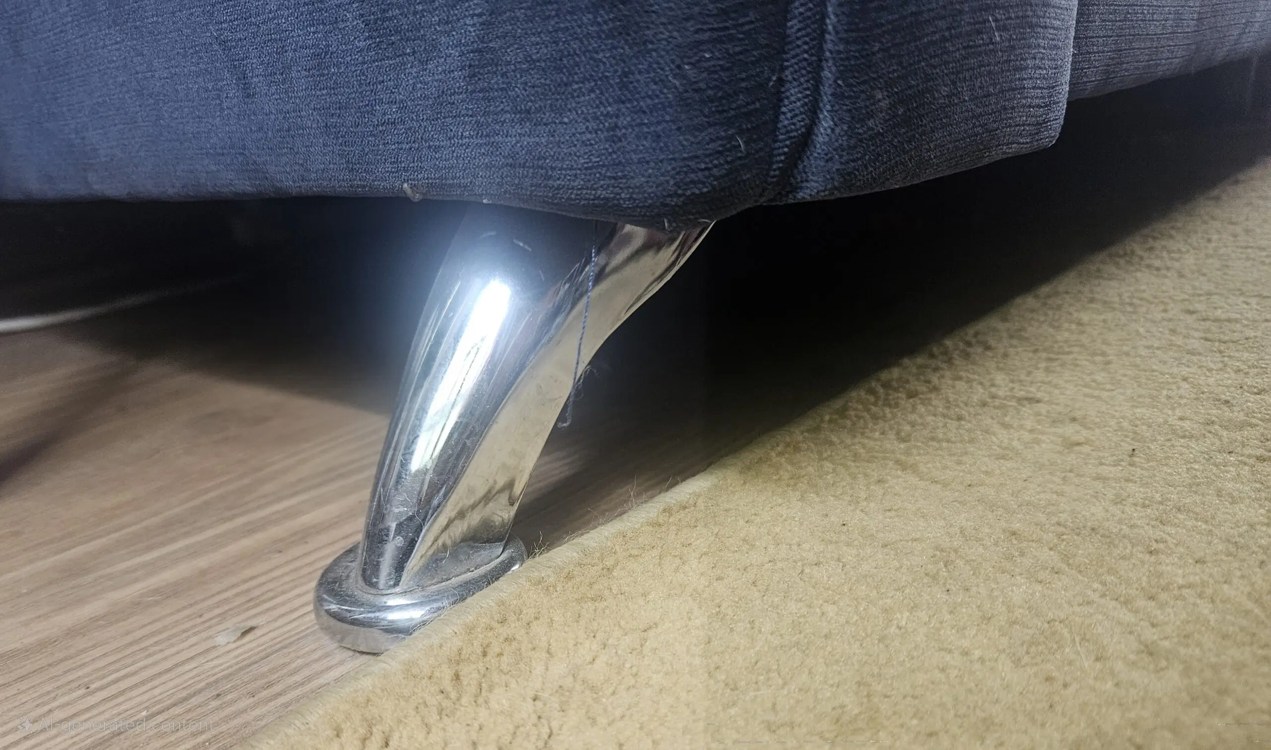 Navy blue 4 seater sofa with scatterback from Very