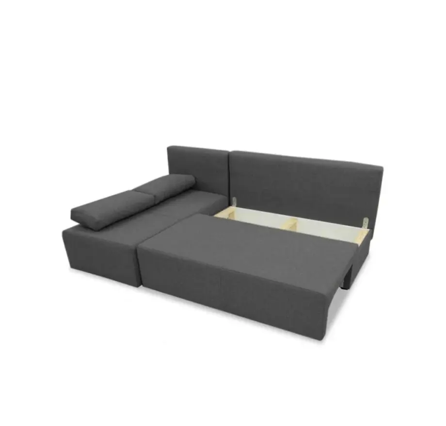 L Shape Grey colour Sofa Bed with Storage