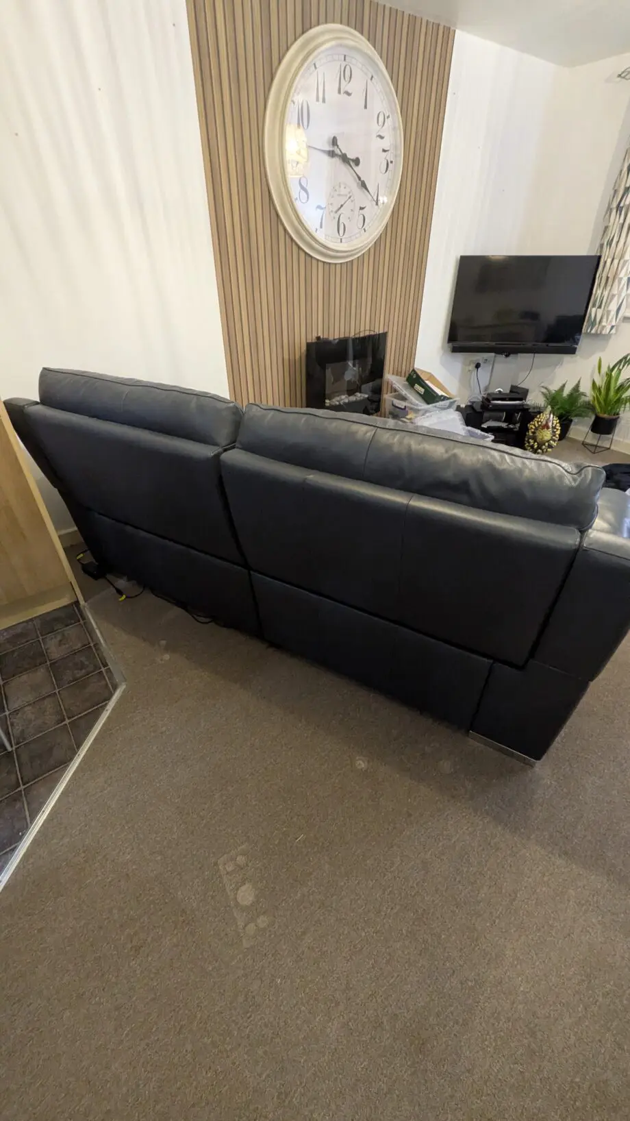 DFS Blue Falcon 3 Seater Recliner Sofa + Chair