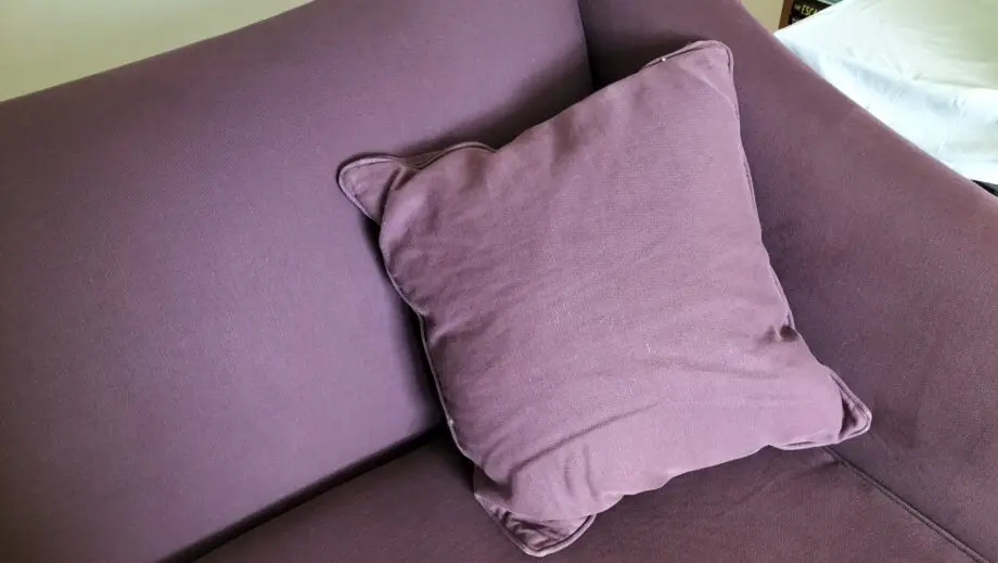 Burgundy John Lewis 3 seater sofa