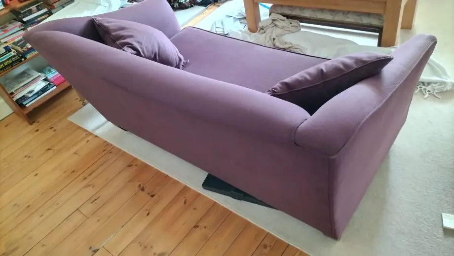 Burgundy John Lewis 3 seater sofa