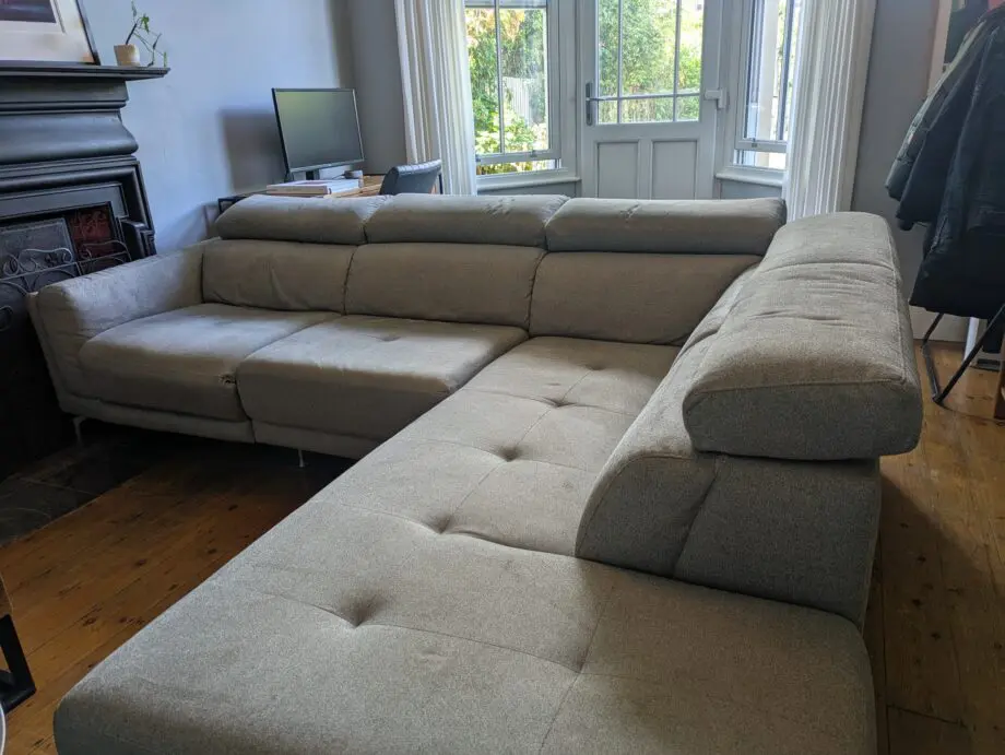 DFS Grey Recliner Corner Sofa